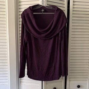 Bobeau Deep Purple Knit Top